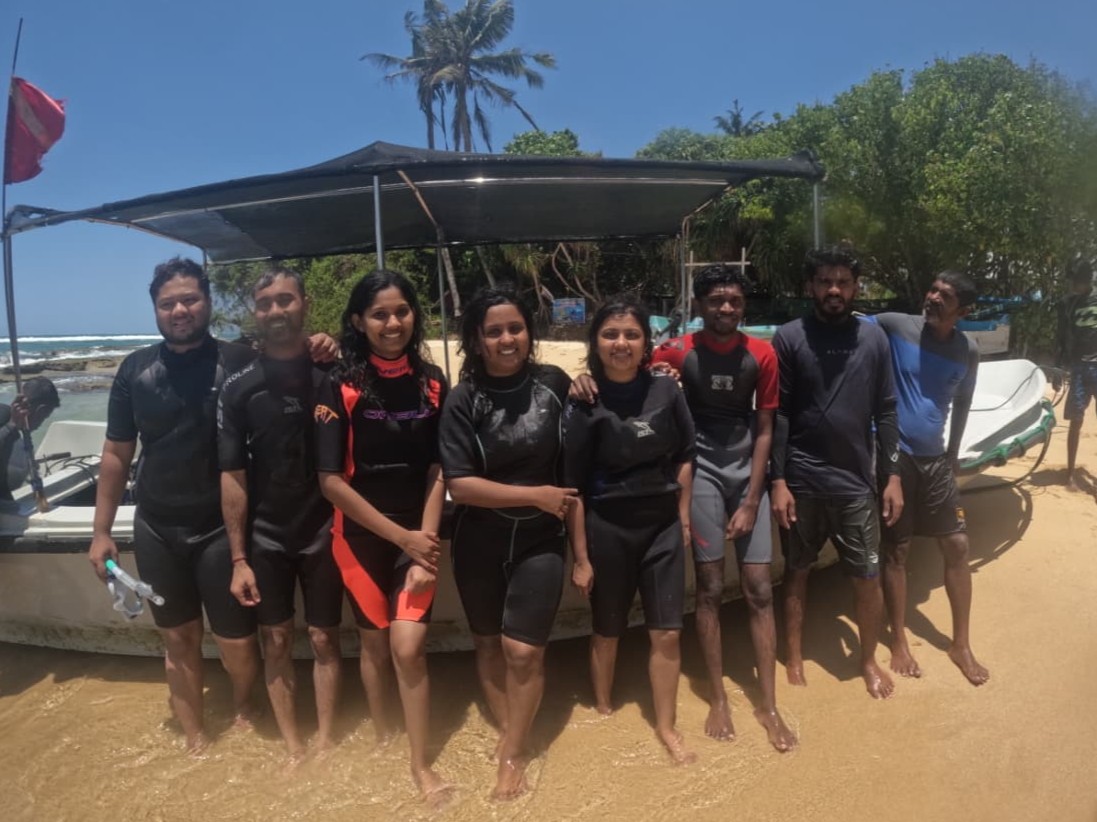 Snorkeling Group Beach Photo