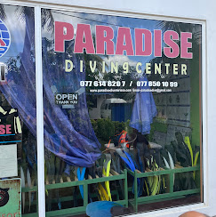 Paradise Diving Center Shop Storefront & Gear