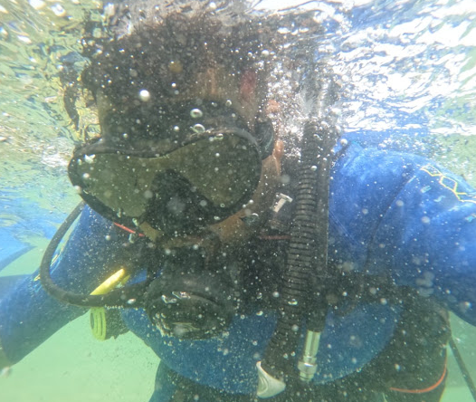 Scuba Diver Surface Selfie