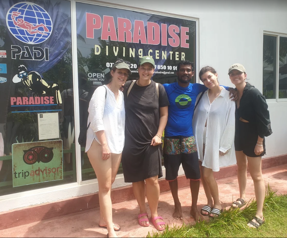 Guests at Paradise Dive Center